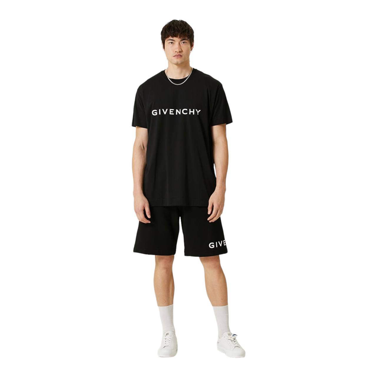 Givenchy Givenchy Black Logo-Print T-Shirt