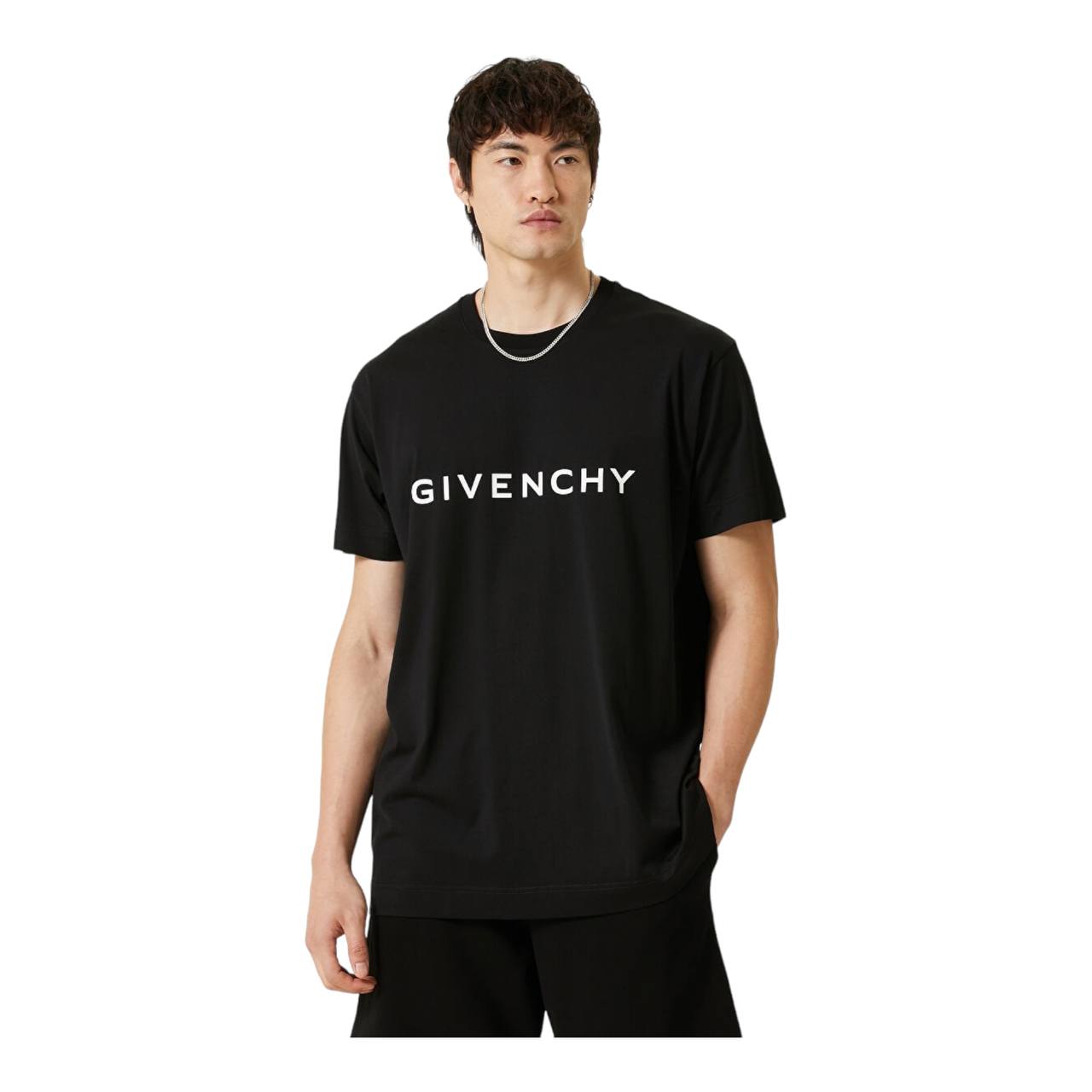 Givenchy Givenchy Black Logo-Print T-Shirt