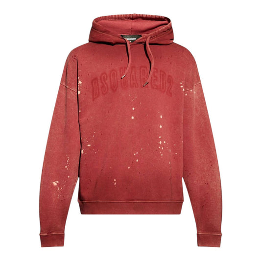 DSQUARED2 logo-print cotton hoodie