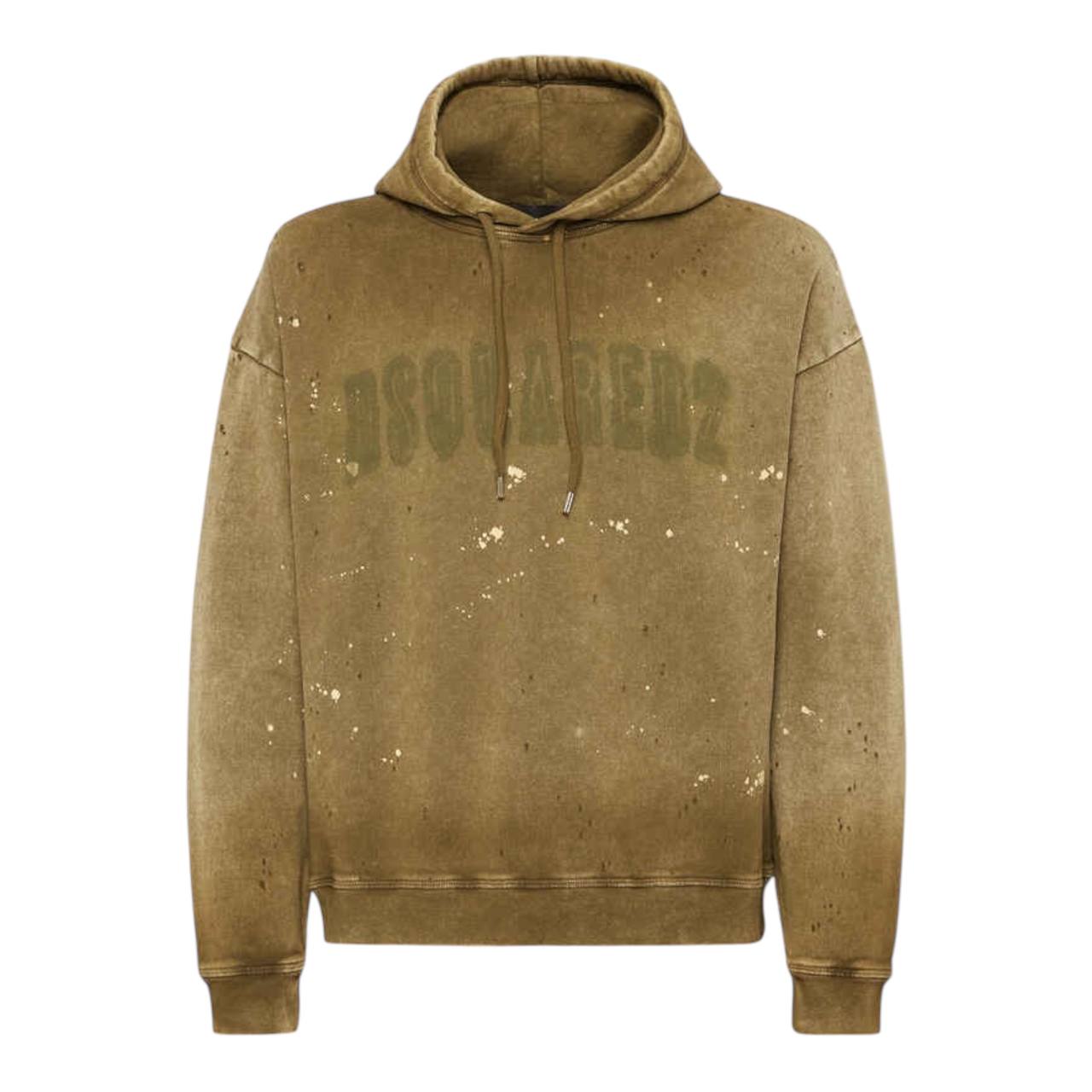 DSQUARED2 logo-print cotton hoodie