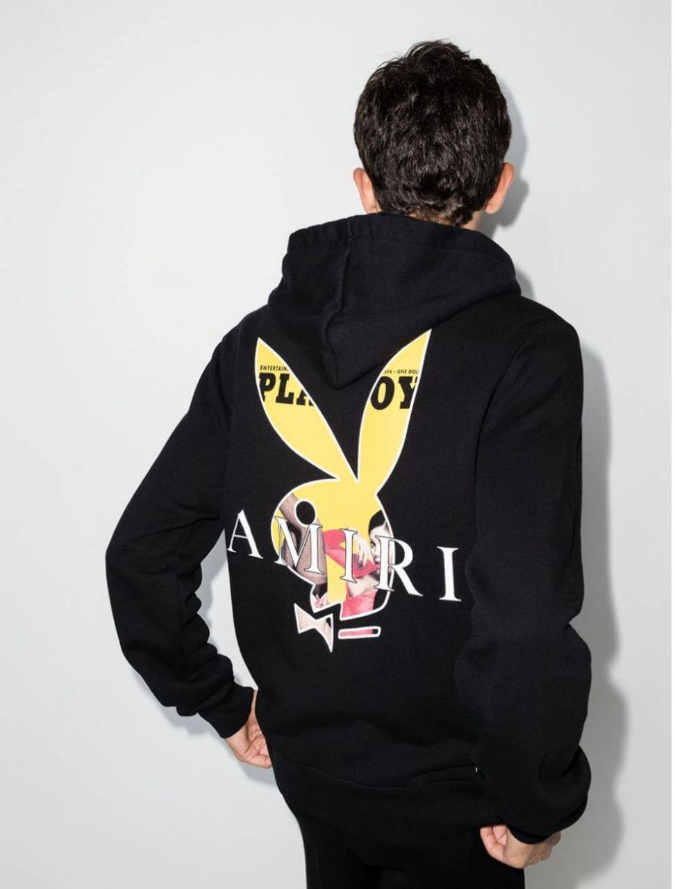 AMIRI Playboy logo-print hoodie