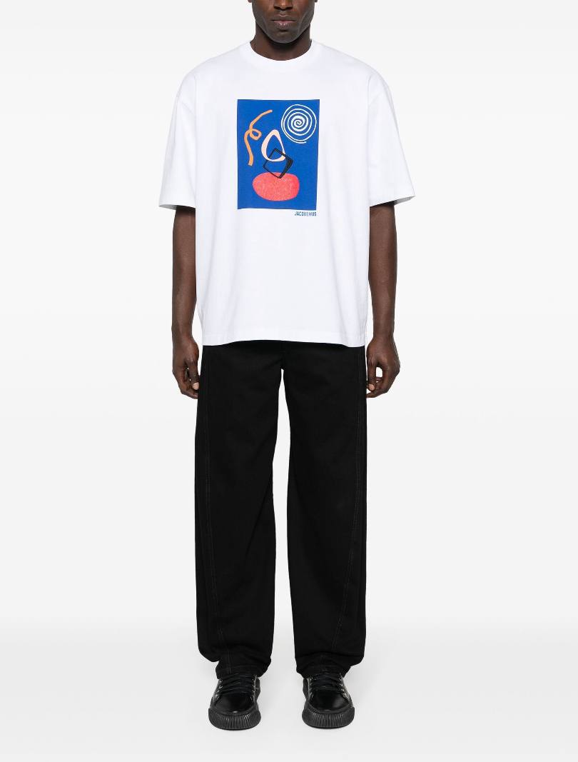 Jacquemus Cuadro abstract-print T-shirt