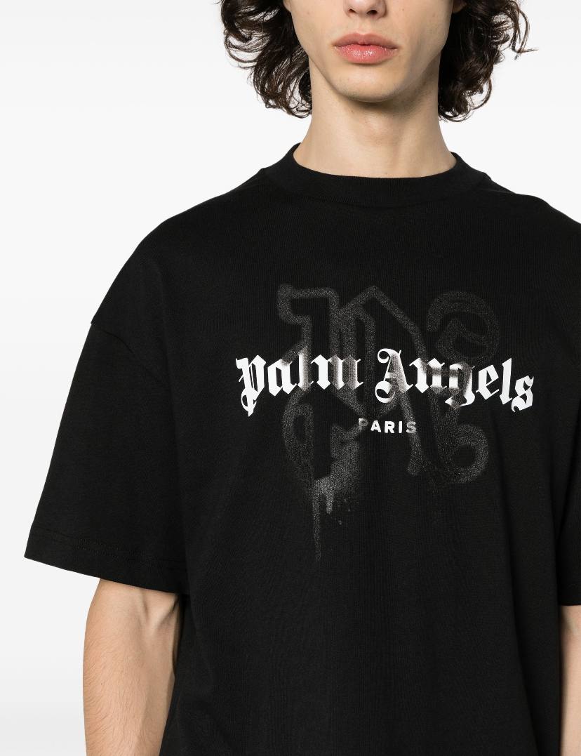 MaggParis  Palm Angels Paris monogram-print T-shirt