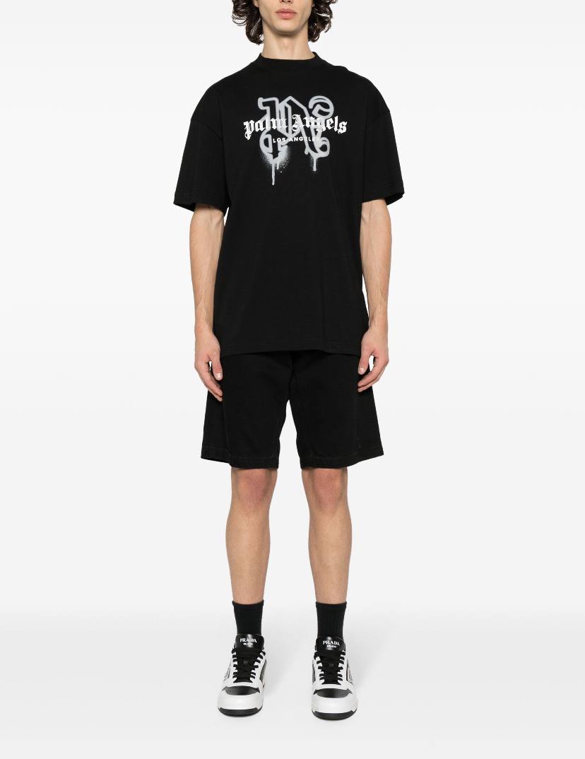 MaggParis  Palm Angels Paris monogram-print T-shirt