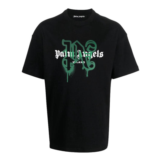 MaggParıs Palm Angels Milano monogram-print T-shirt