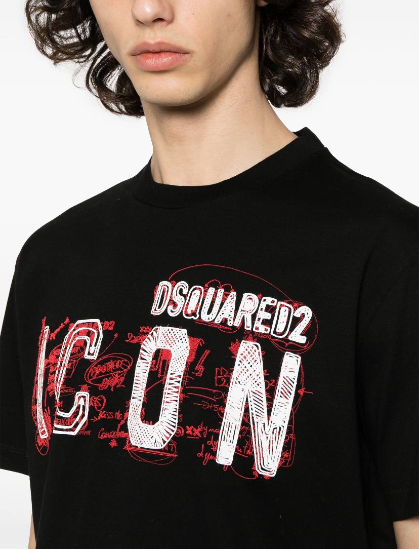 MaggParis  Dsquared2 Icon-print cotton T-shirt